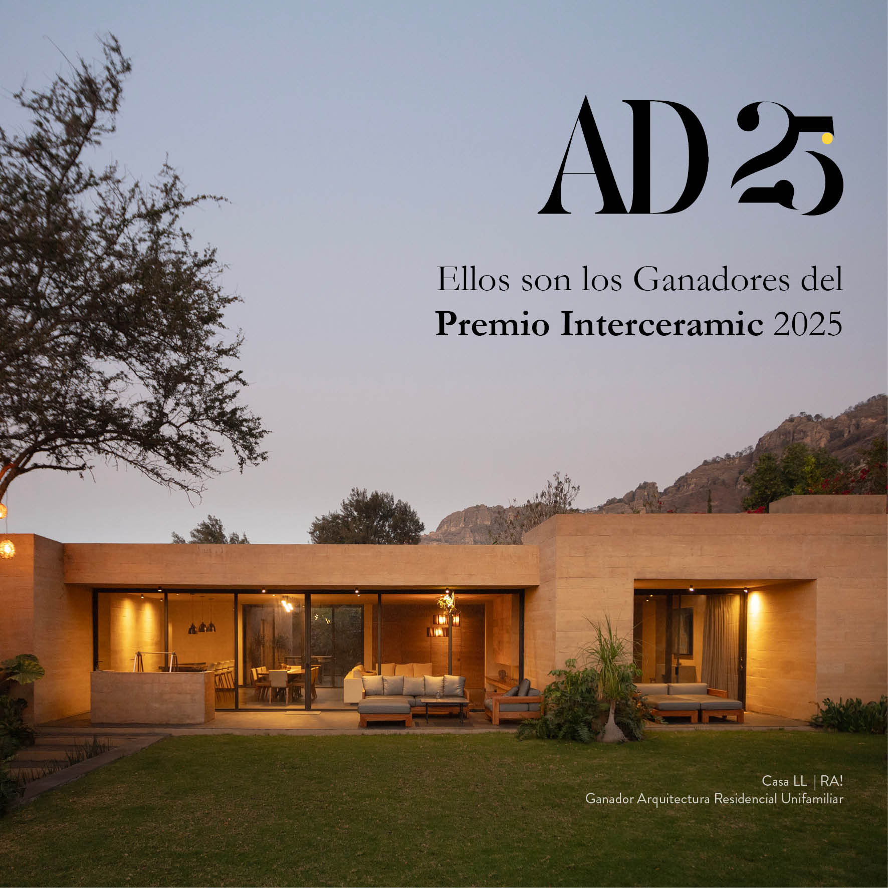 Ganadores del Premio Interceramic 2025 | RA! | Casa LL