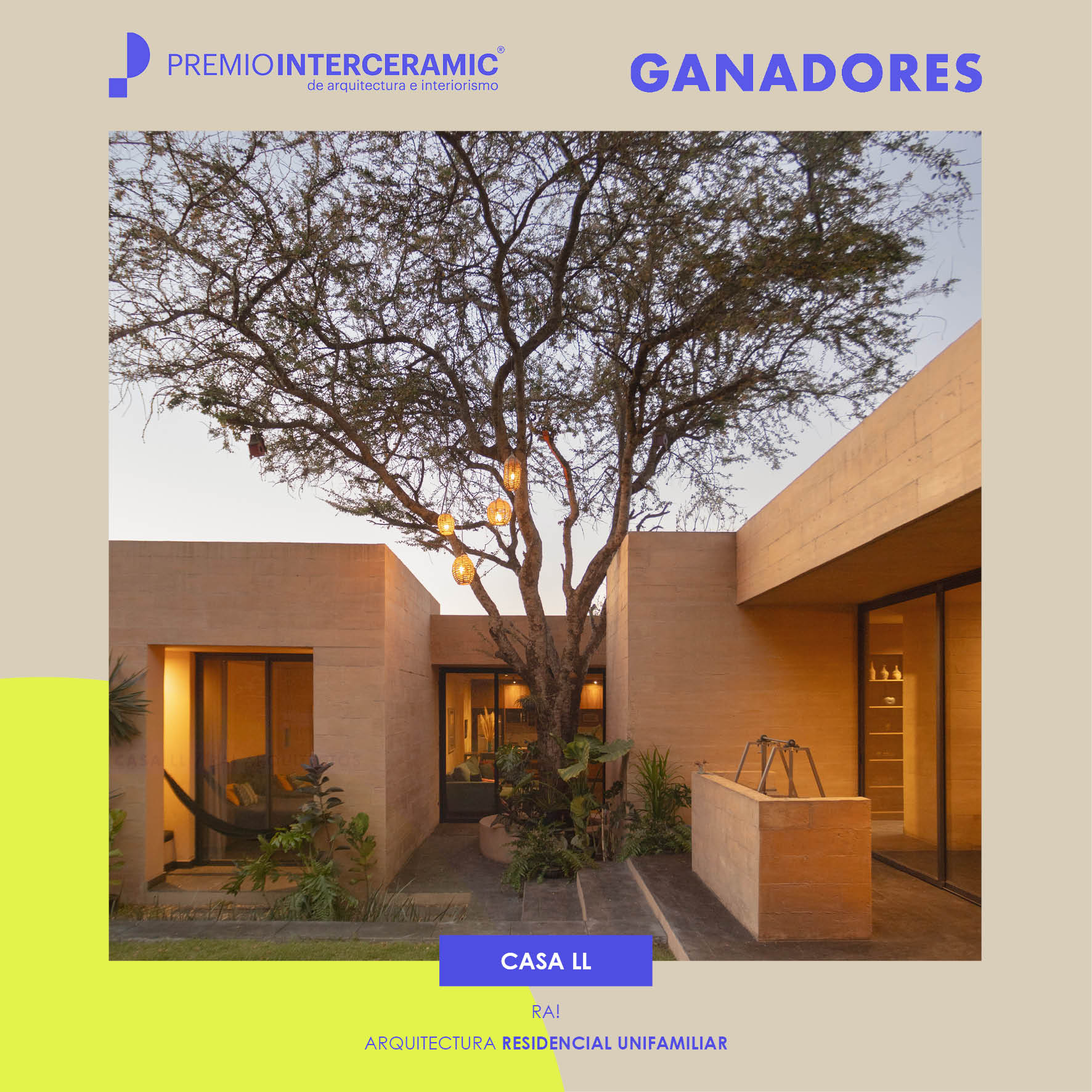Casa LL - Ganador Premio Interceramic 2025 - Categoría Residencial Unifamiliar 